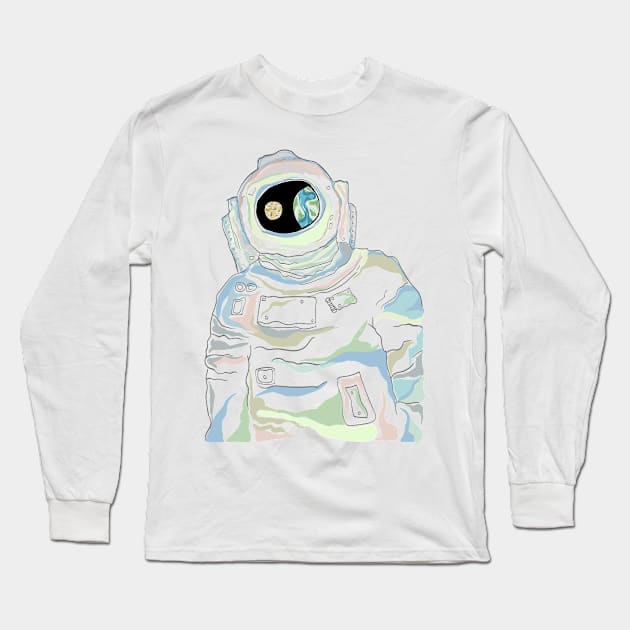 Spaceman Long Sleeve T-Shirt by Kuhtina